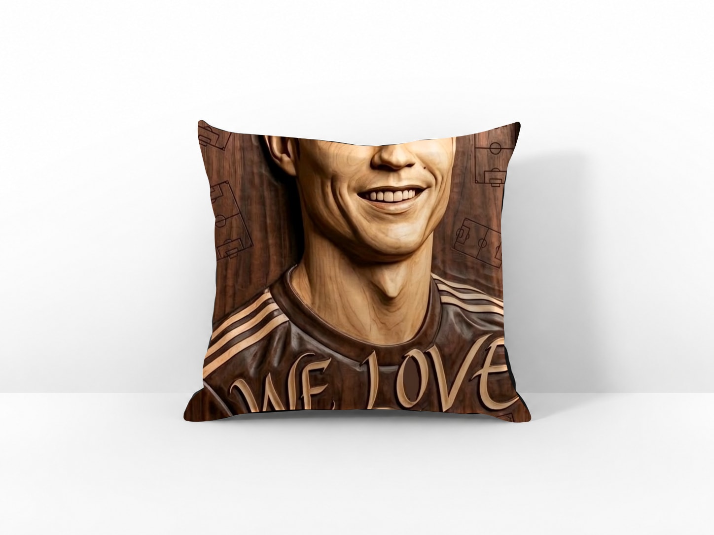 Coussin We love Ronaldo Cristiano thé best par ALAOUI youssef – OUBELLE