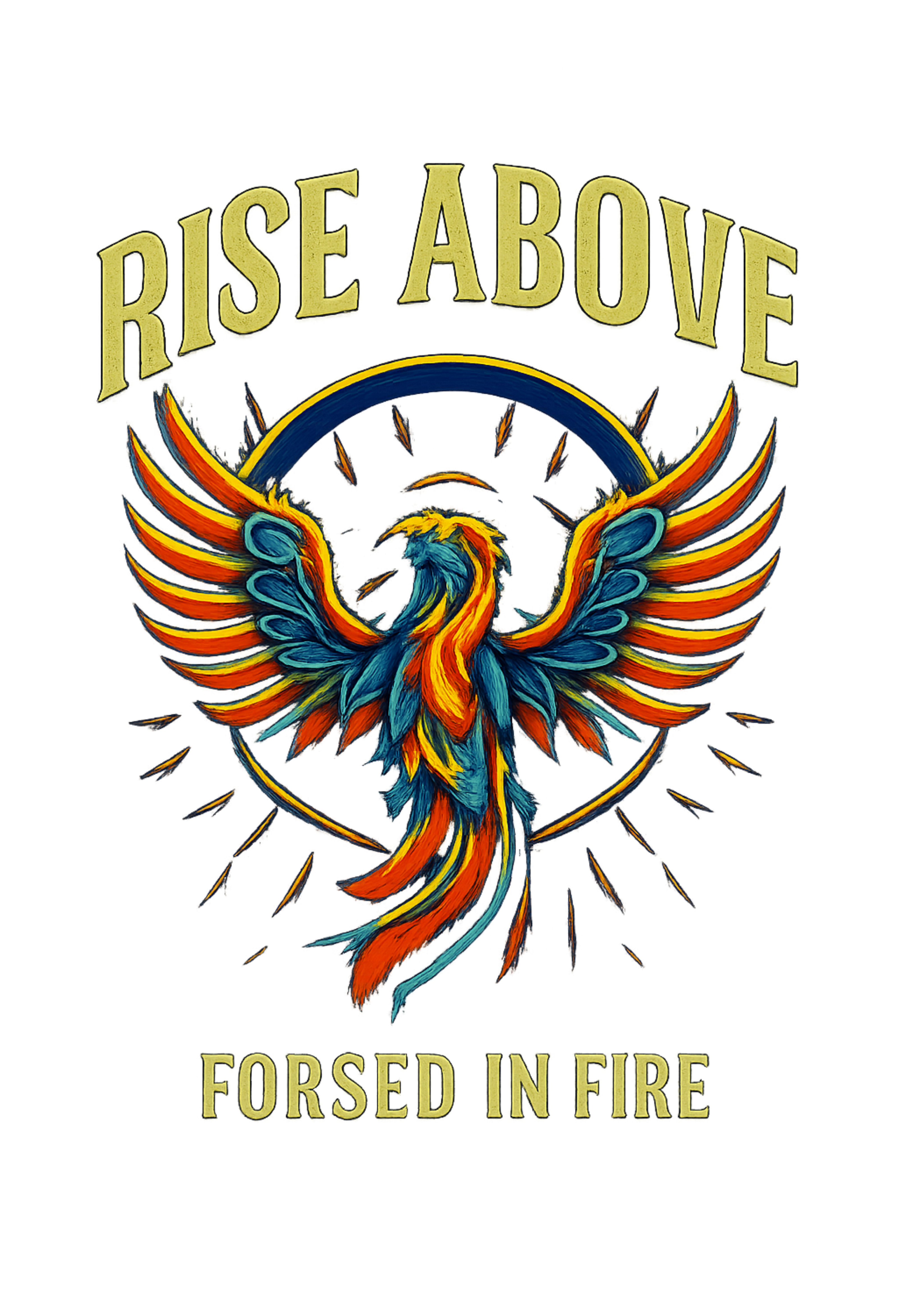 Rising Phoenix Rise Above Graphic Art