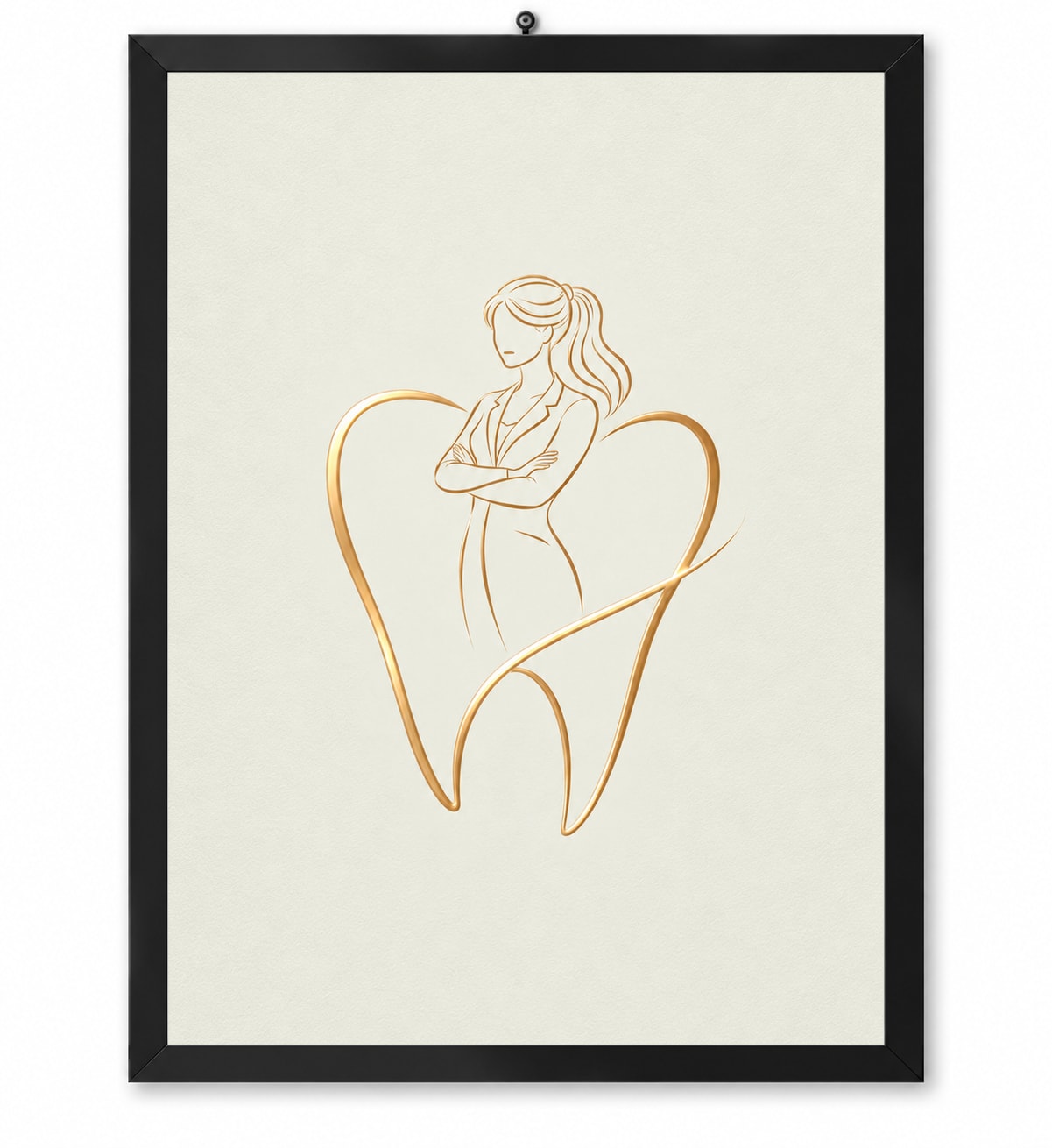 Affiche Dentiste Élégante au Cœur Doré par abdier – OUBELLE