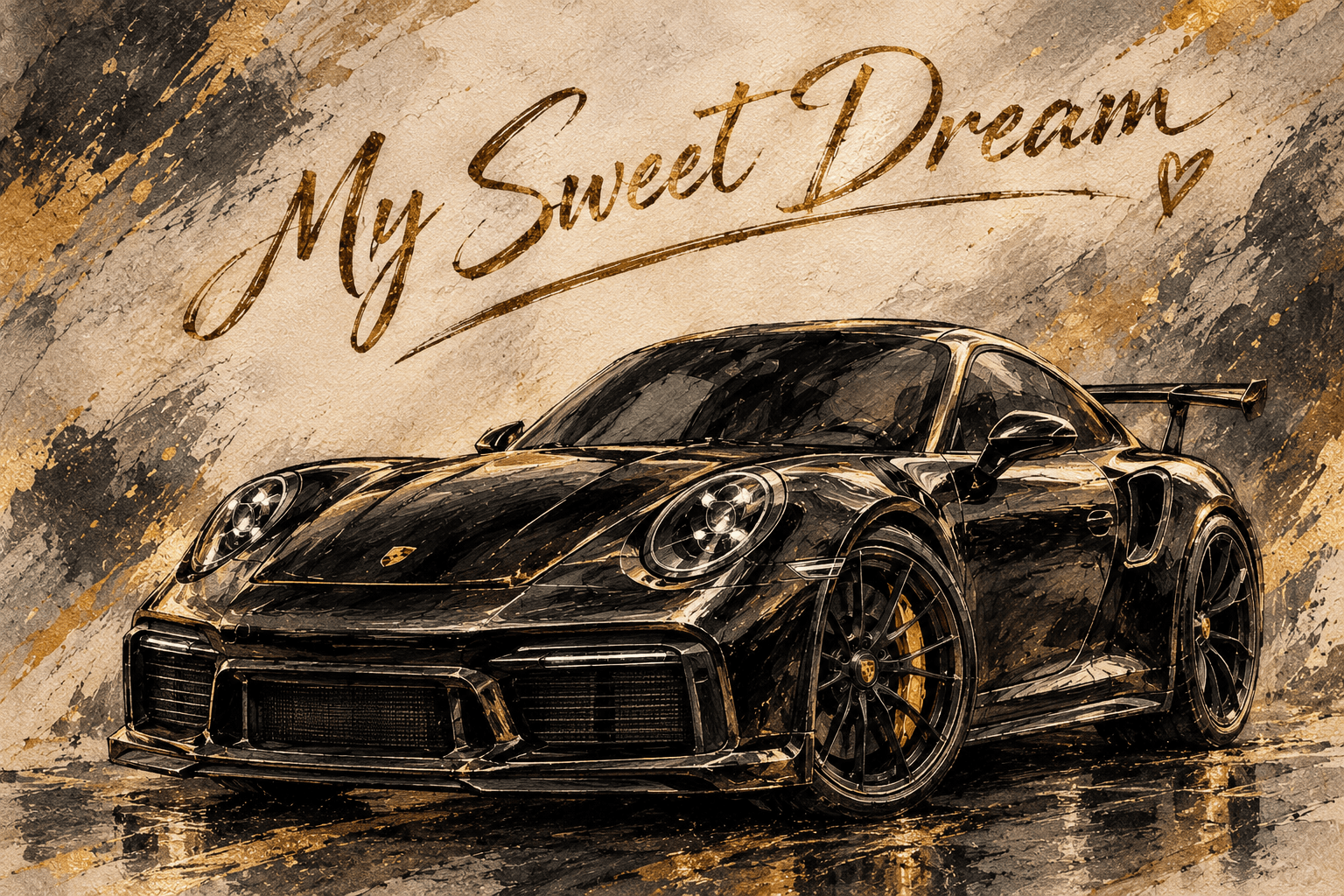 Sticker Porsche dream par Tifa – OUBELLE