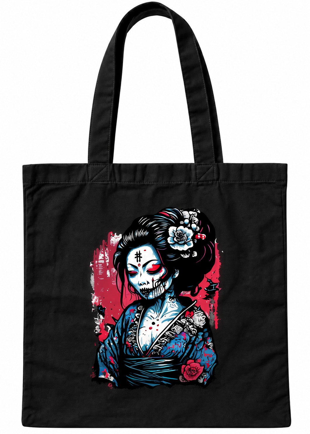 Dark Geisha Skull – Japanese Gothic Woman Skull Art