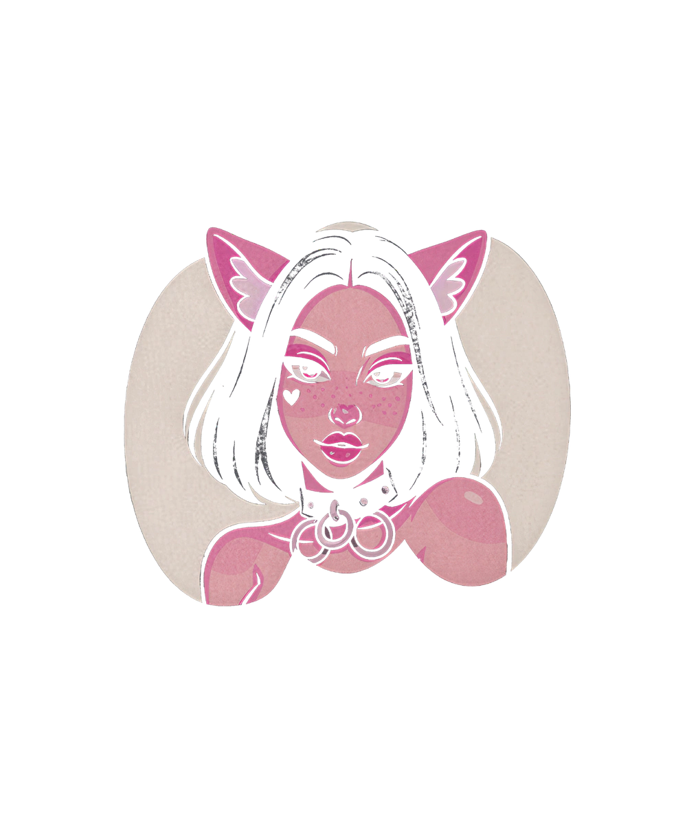 Anime Neko Girl Pink Aesthetic Anime Art