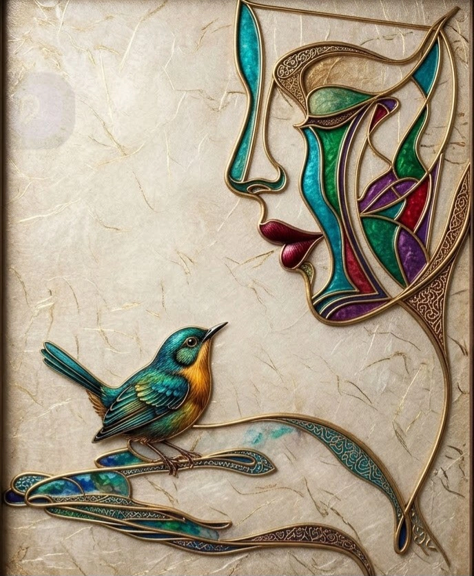 Sticker Bonjour l'oiseau par ALAOUI youssef – OUBELLE