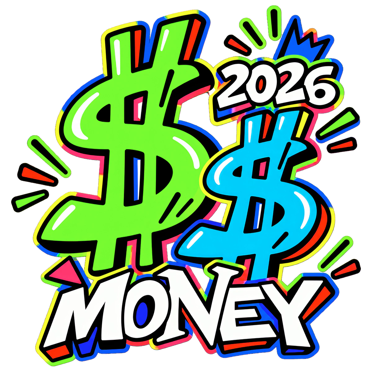 2026 Wealth Targets Financial Independence Cash Symbol Grind