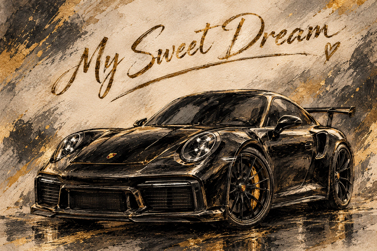 Sticker Porsche dream par Tifa – OUBELLE