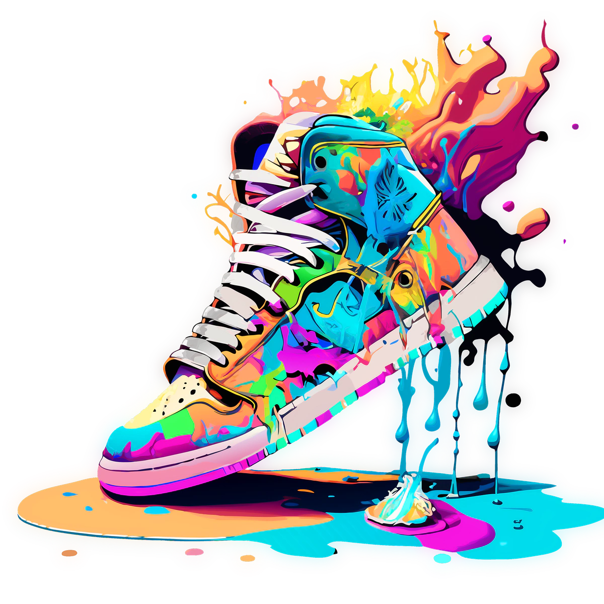 Neon Splash Kicks